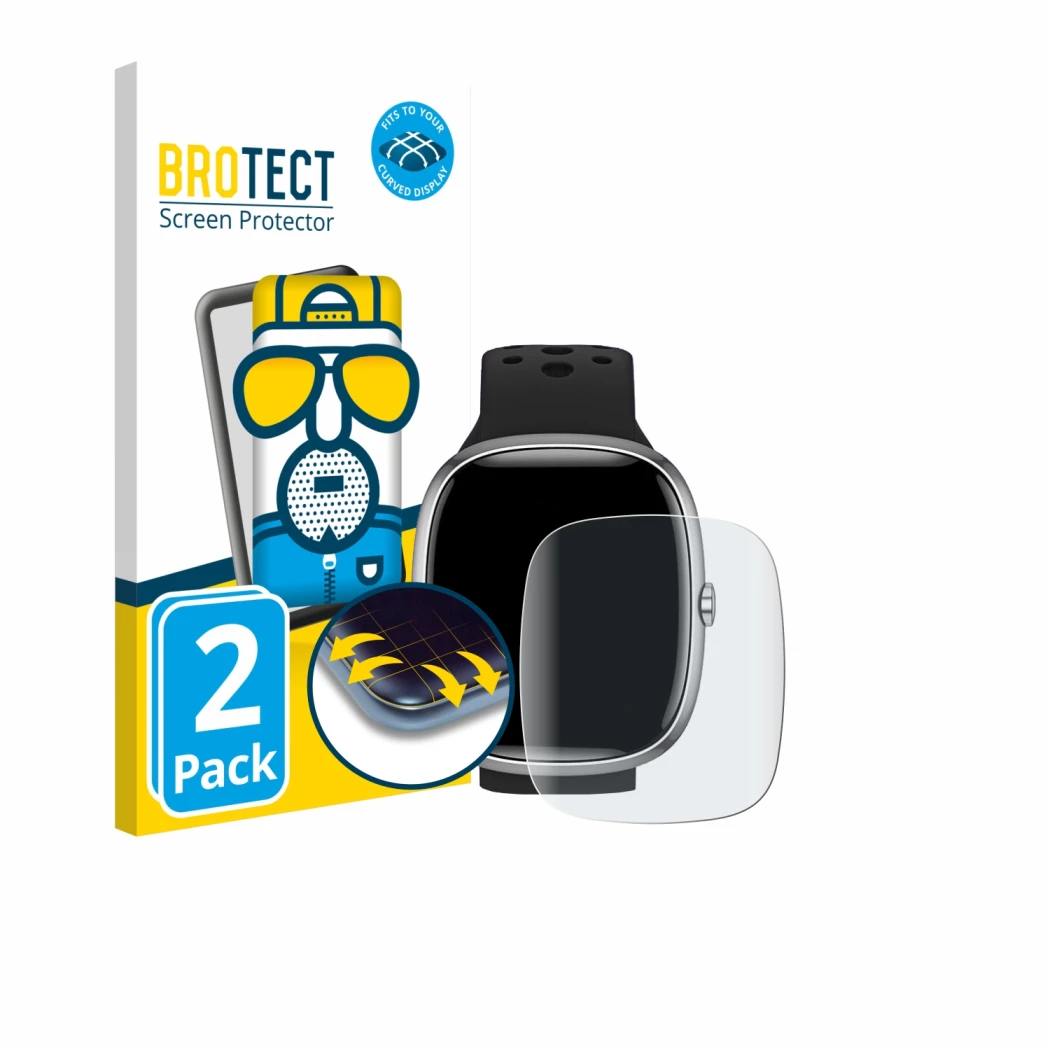 Face avant d’un emballage produit avec le logo de la marque BROTECT. À côté, l’appareil JoJoego G61 est représenté avec la pro
