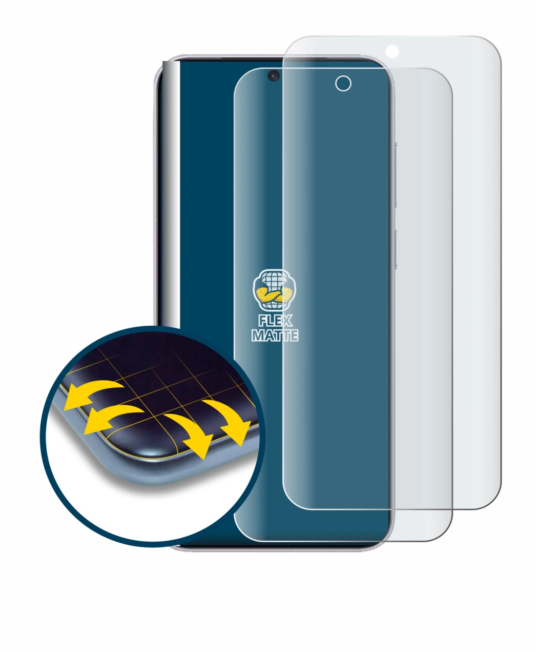 Image de l'appareil Vivo X300 Pro avec une grande variété de protections d'écran.