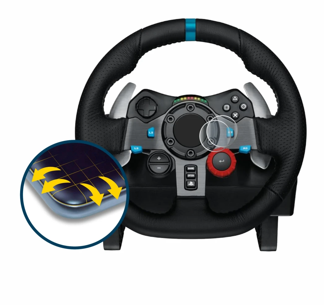 Image de l'appareil Logitech G29 Driving Force Gaming Volant de course avec une grande variété de protections d'écran.