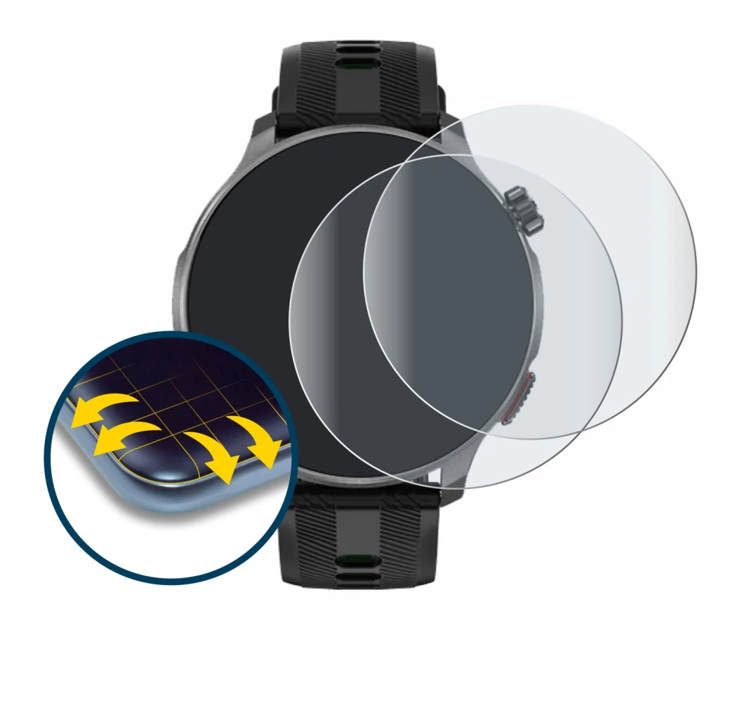 Image de l'appareil Rollme G6 avec une grande variété de protections d'écran.
