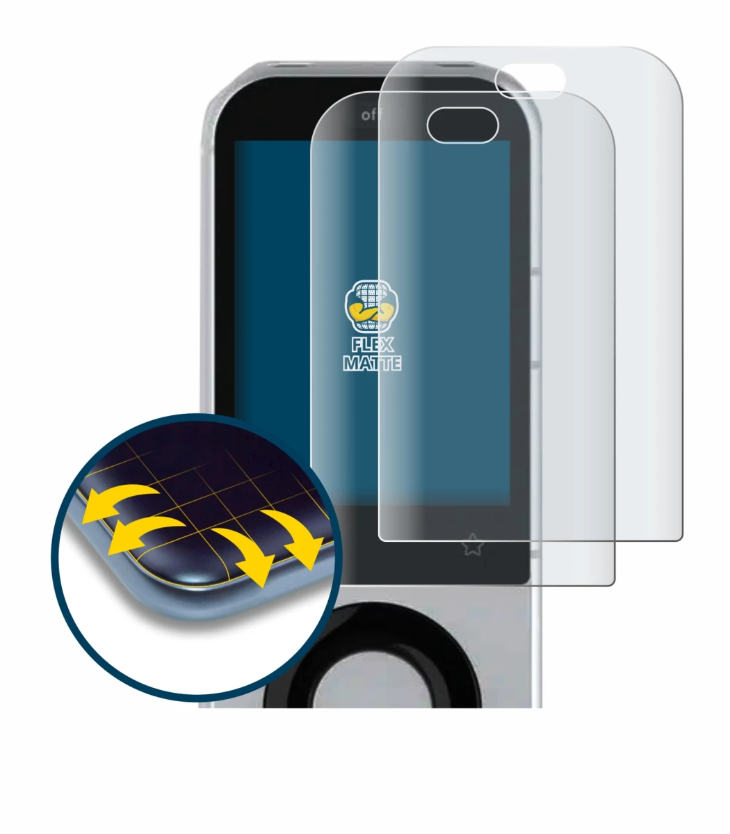 Image de l'appareil Sofabaton X2 avec une grande variété de protections d'écran.