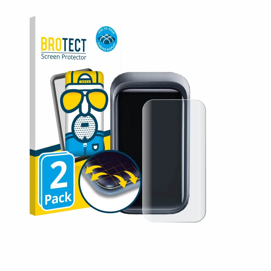 Face avant d’un emballage produit avec le logo de la marque BROTECT. À côté, l’appareil Anker A2687 160W est représenté avec l