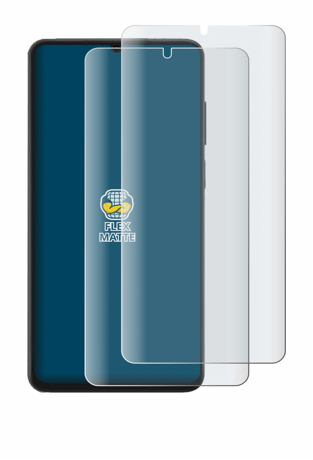 Image de l'appareil Honor X6d avec une grande variété de protections d'écran.