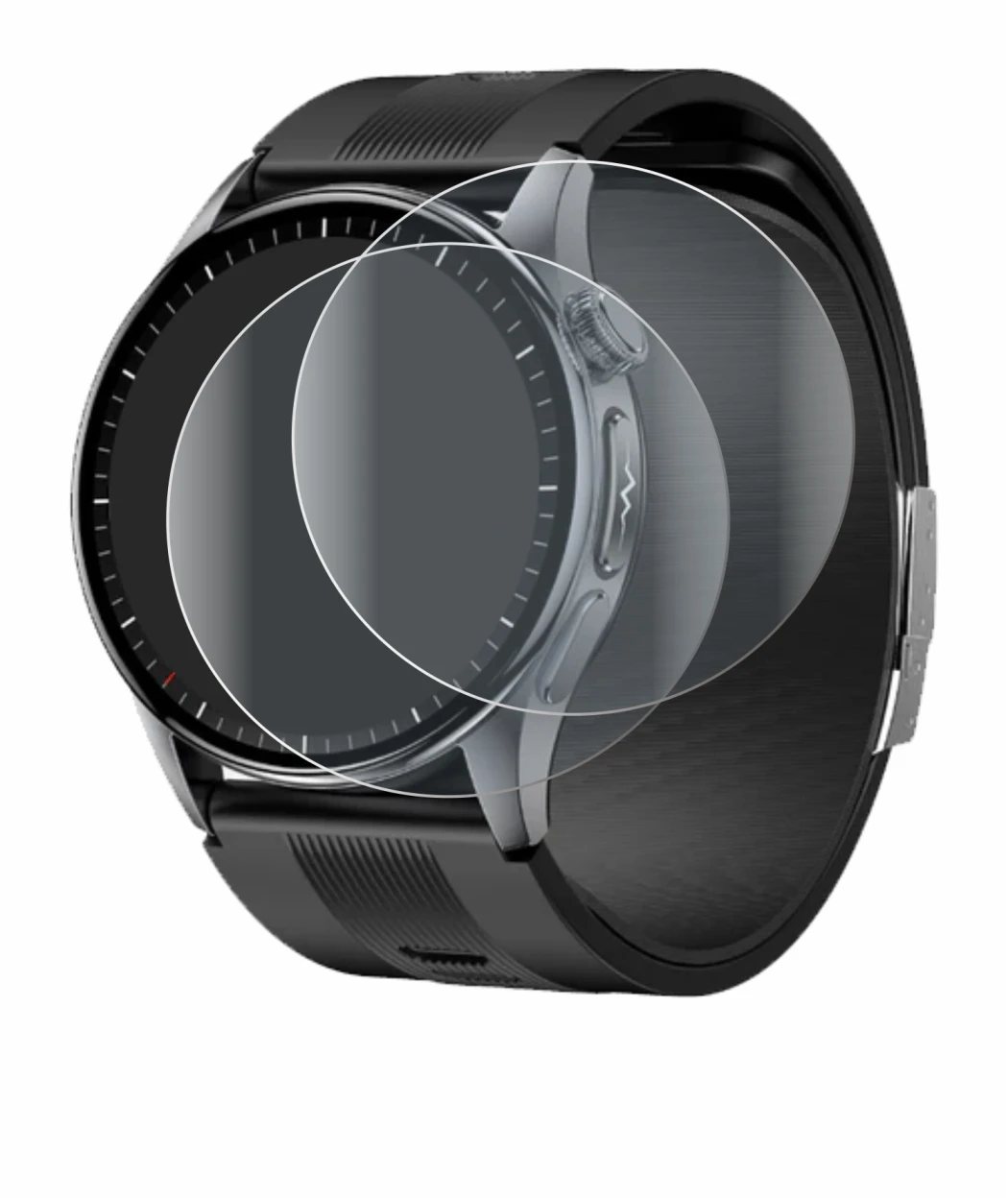 Image de l'appareil Knauermann Pro 4 AIR (rond) avec une grande variété de protections d'écran.