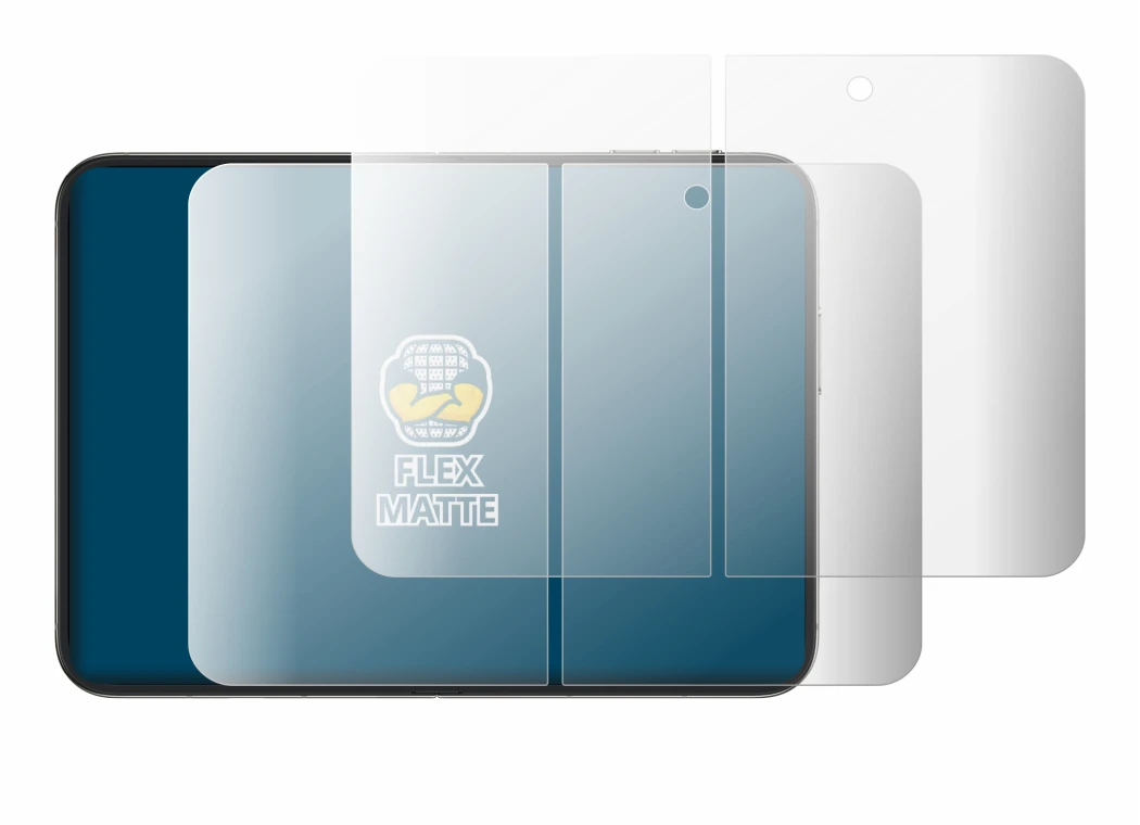 Image de l'appareil Apple iPhone Duo (Affichage interne) avec une grande variété de protections d'écran.