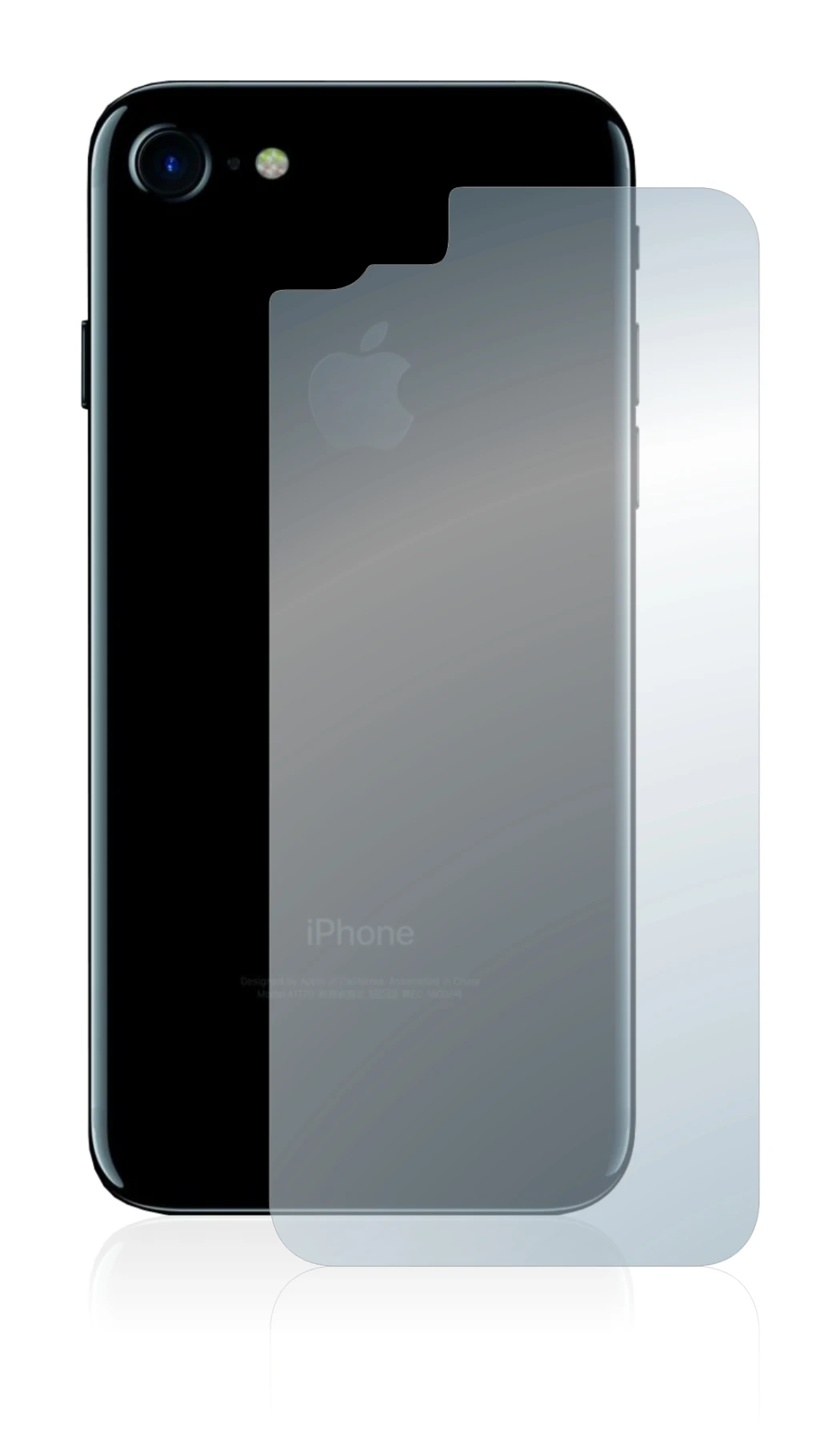 Image de l'appareil Apple iPhone 7 Le dos (toute la surface) avec une grande variété de protections d'écran.