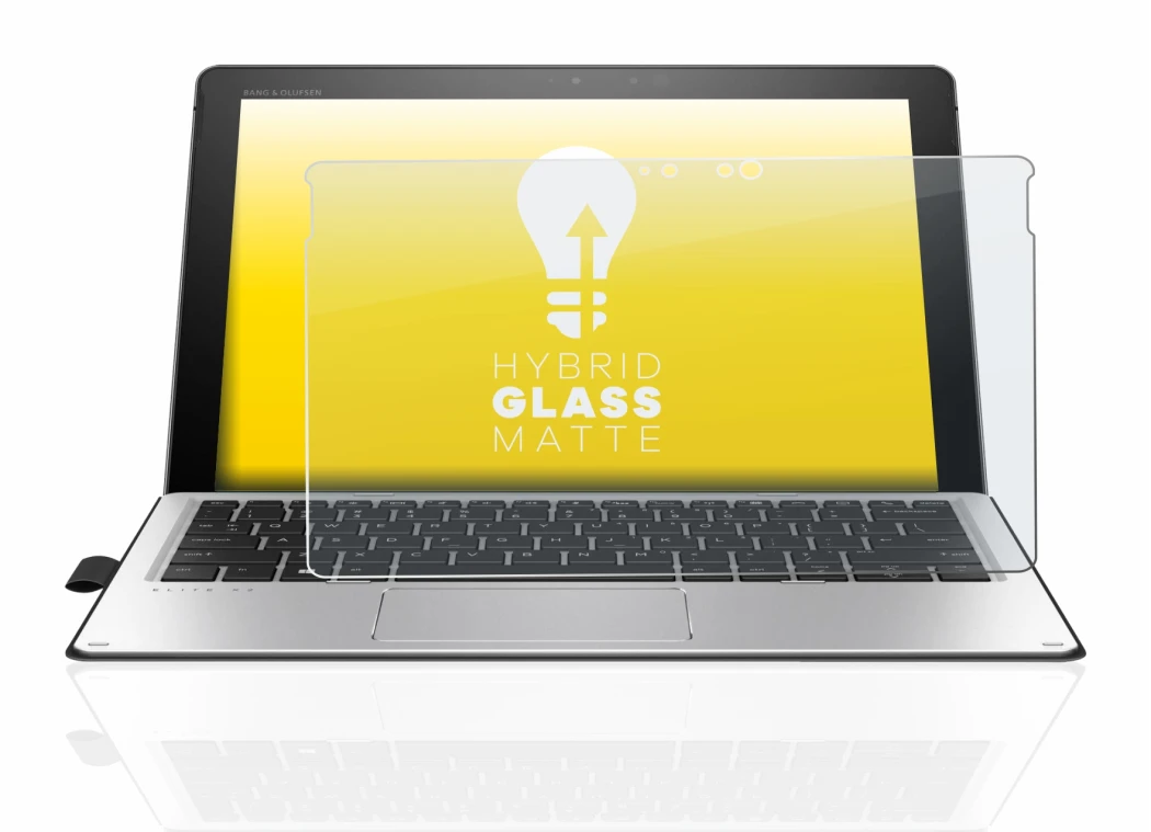 Image de l'appareil HP Elite x2 1012 G2 avec une grande variété de protections d'écran.