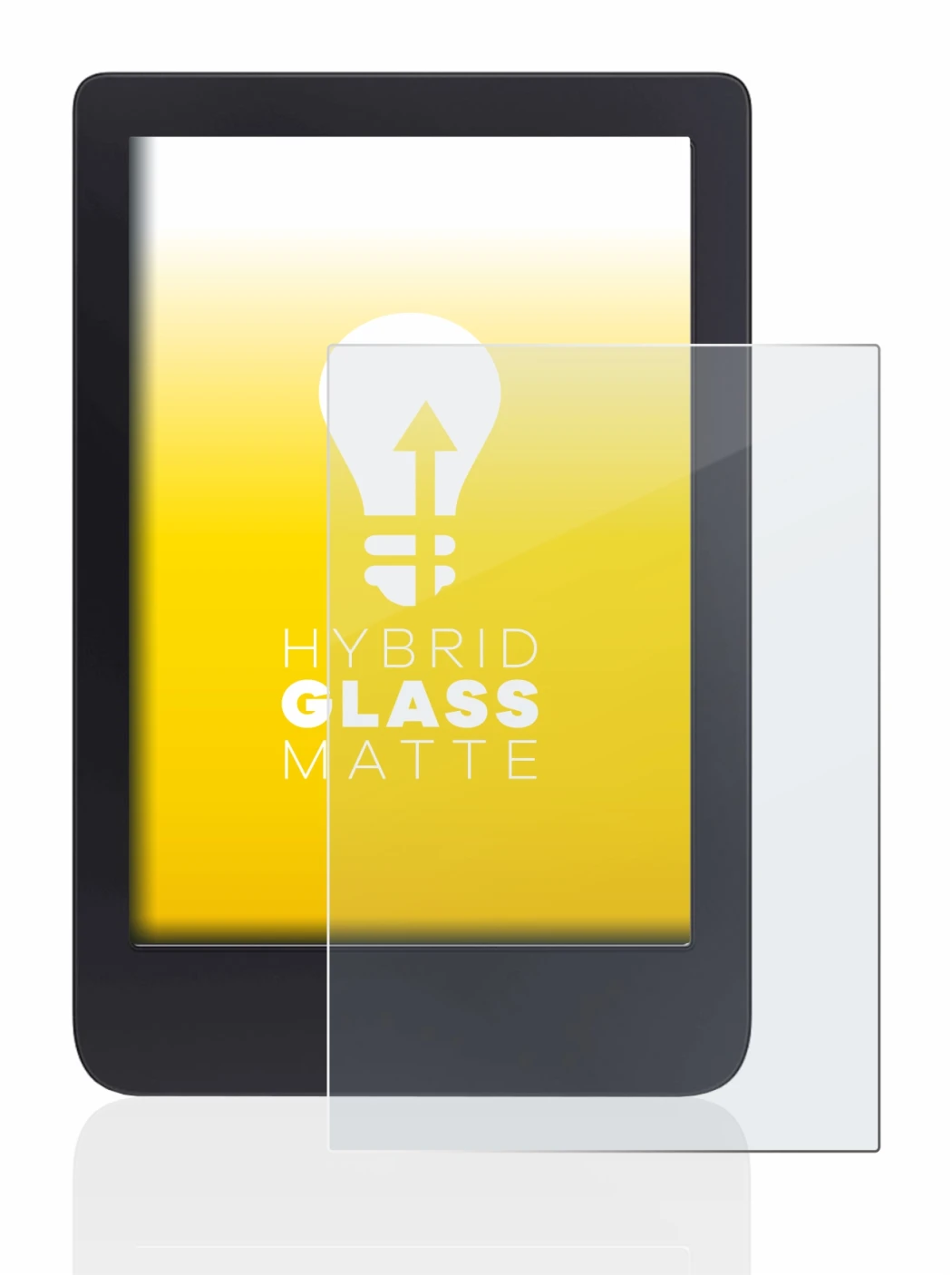 Image de l'appareil Tolino Shine 3 avec une grande variété de protections d'écran.