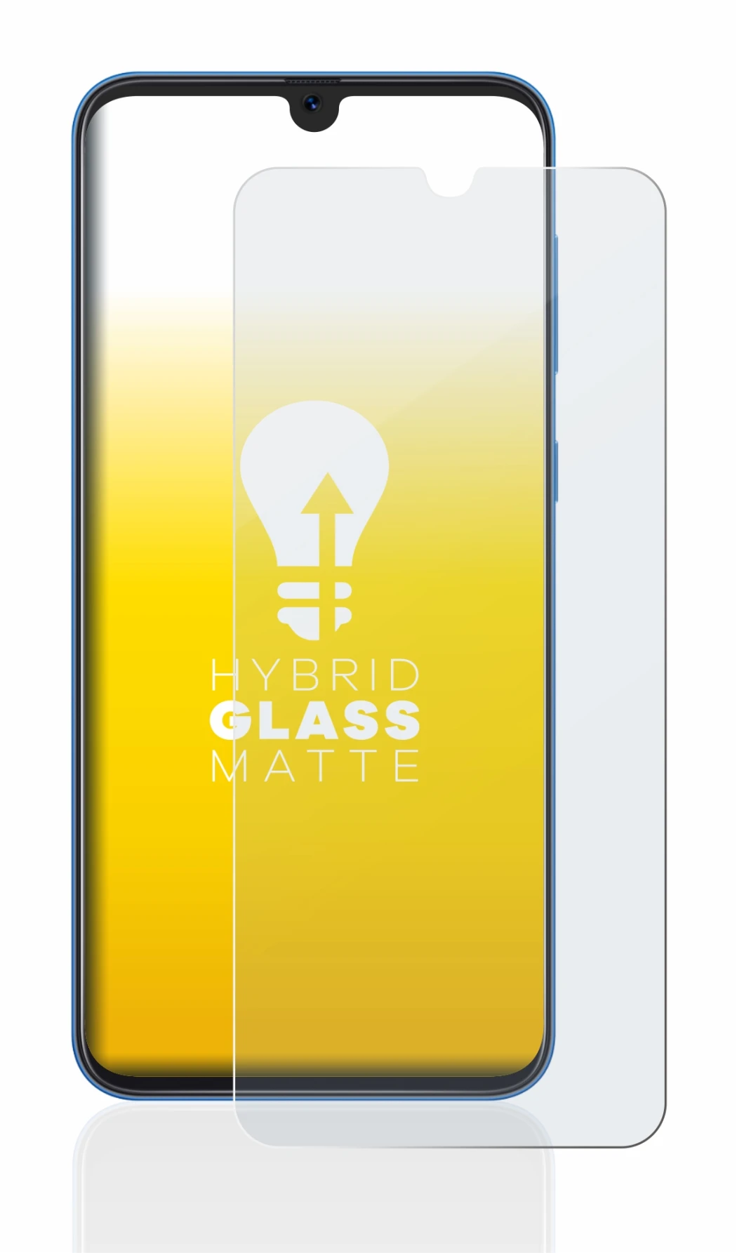 Image de l'appareil Samsung Galaxy A50 avec une grande variété de protections d'écran.