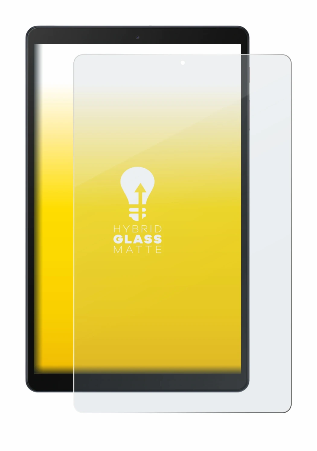Image de l'appareil Samsung Galaxy Tab A 10.1 WiFi 2019 avec une grande variété de protections d'écran.