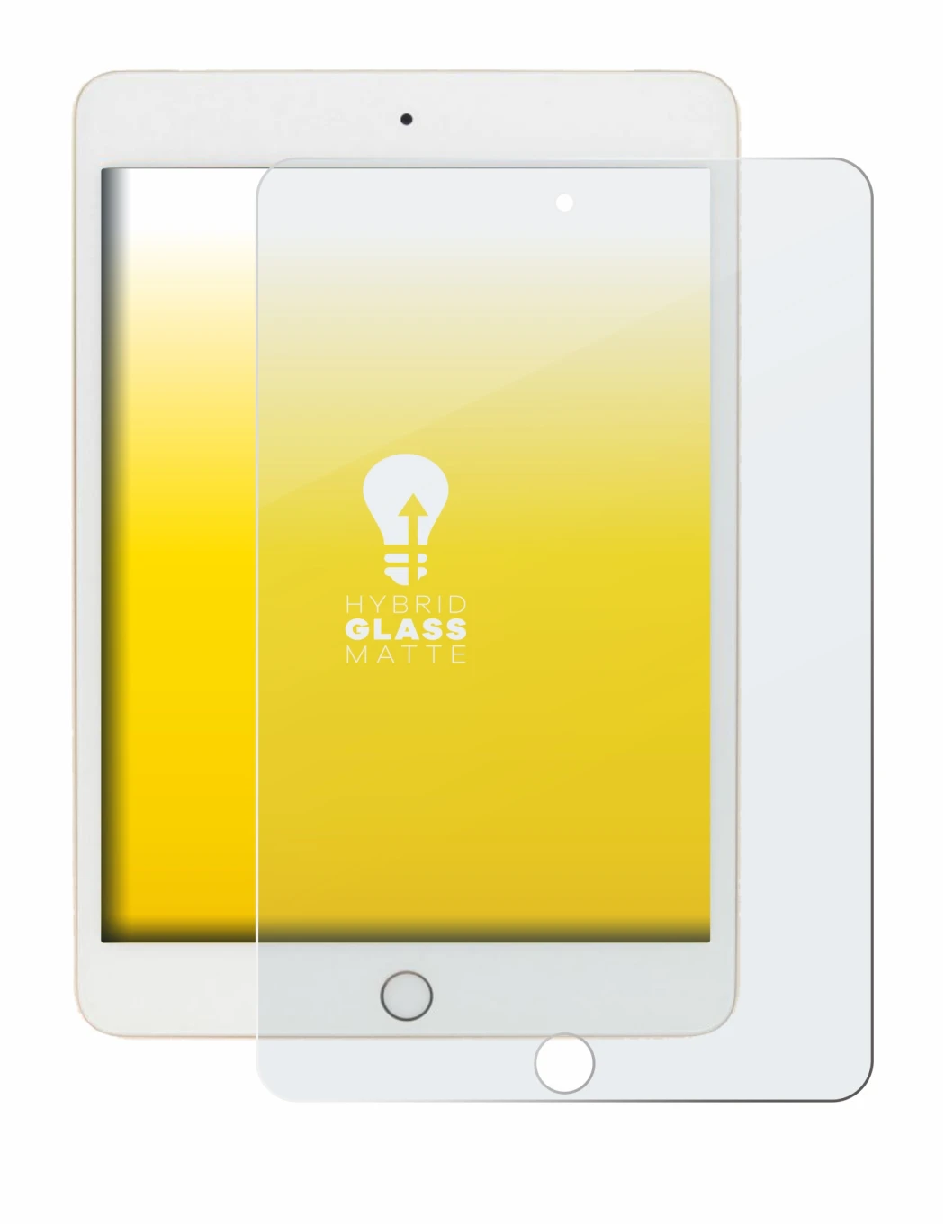 Image de l'appareil Apple iPad Mini 5 2019 (5ème Gen.) avec une grande variété de protections d'écran.