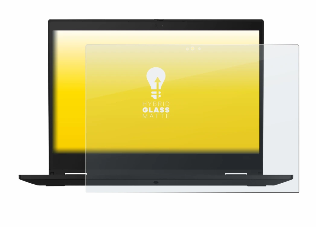 Image de l'appareil Lenovo ThinkPad X390 Yoga avec une grande variété de protections d'écran.