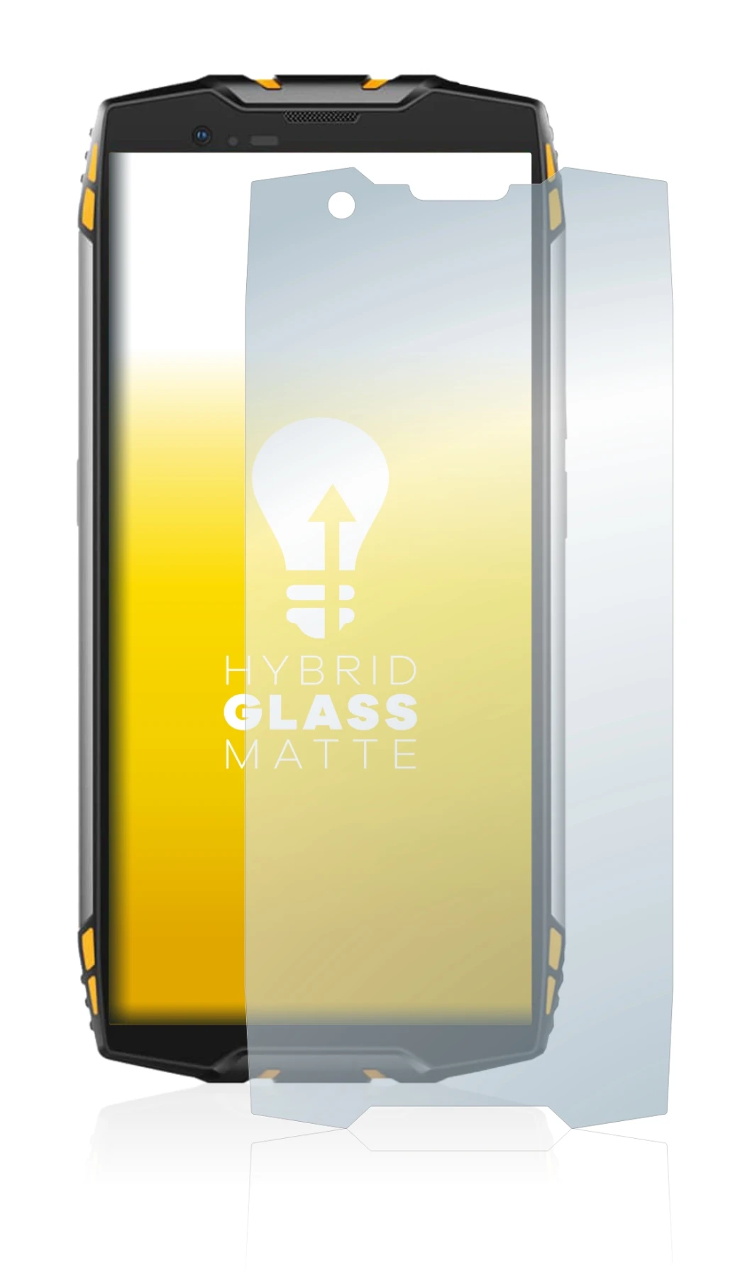 Image de l'appareil Blackview BV6800 Pro avec une grande variété de protections d'écran.