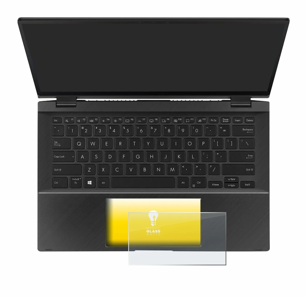 Image de l'appareil ASUS ZenBook Flip 14 UX463FA (Touch Trackpad) avec une grande variété de protections d'écran.