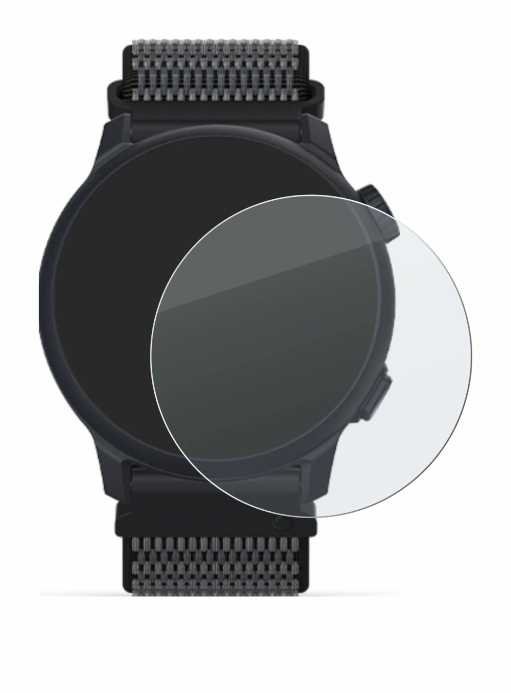 Image de l'appareil Coros Pace 2 avec une grande variété de protections d'écran.