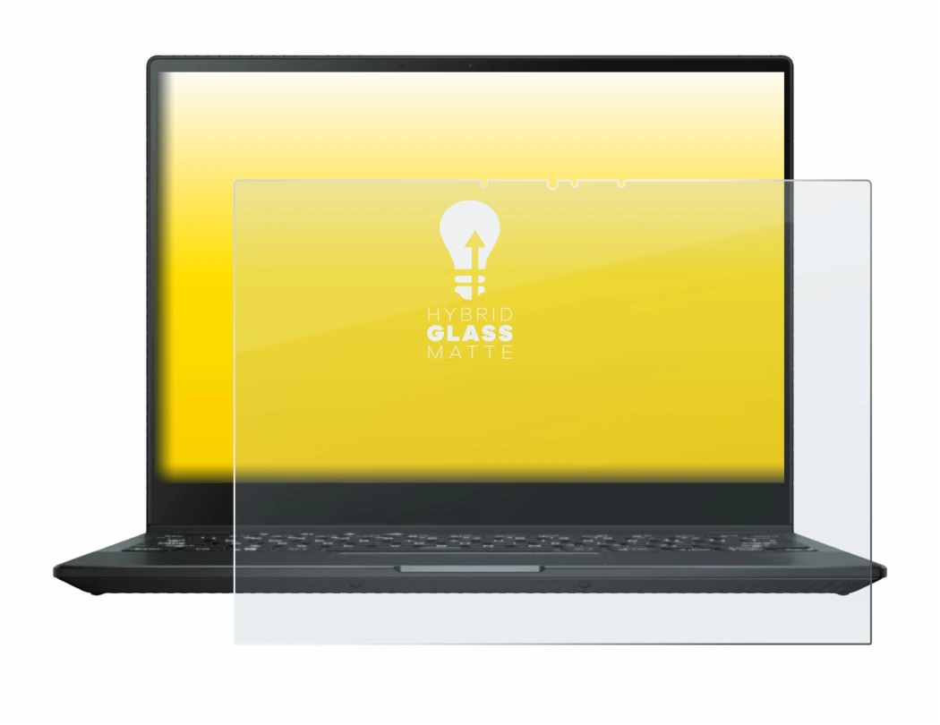 Image de l'appareil ASUS Rog Flow X13 2022 avec une grande variété de protections d'écran.