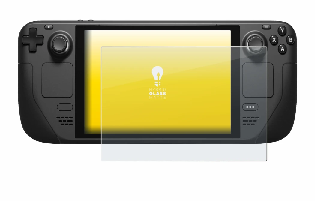 Image de l'appareil Valve Steam Deck avec une grande variété de protections d'écran.