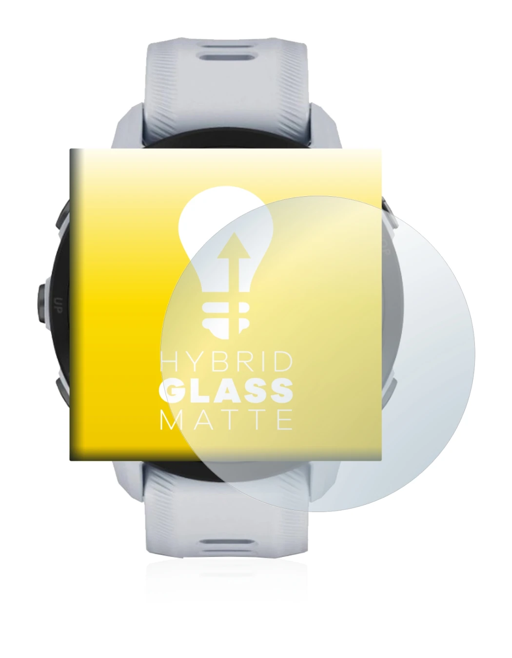 Image de l'appareil Garmin Forerunner 955 avec une grande variété de protections d'écran.