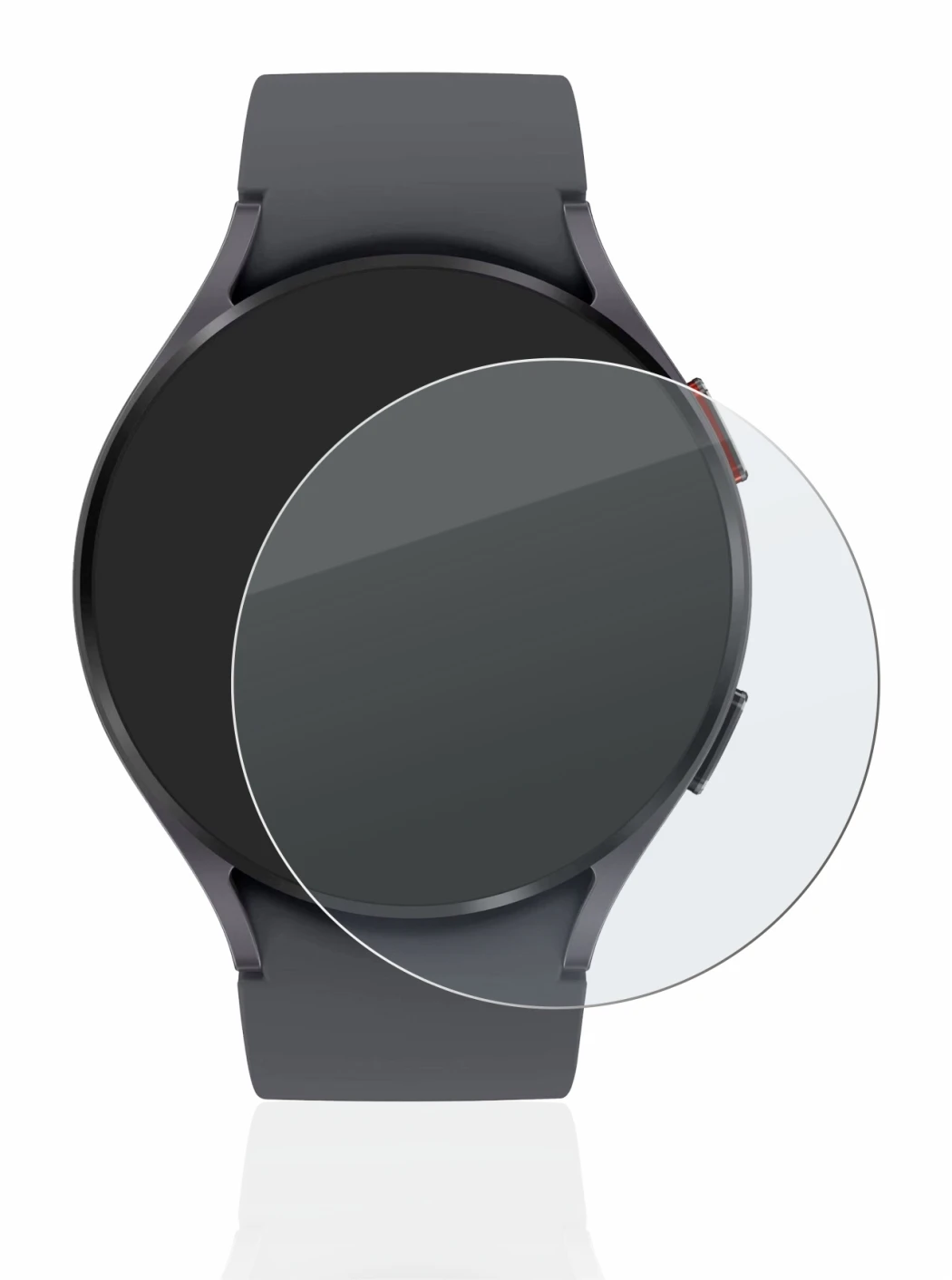 Image de l'appareil Samsung Galaxy Watch 5 (44mm) avec une grande variété de protections d'écran.