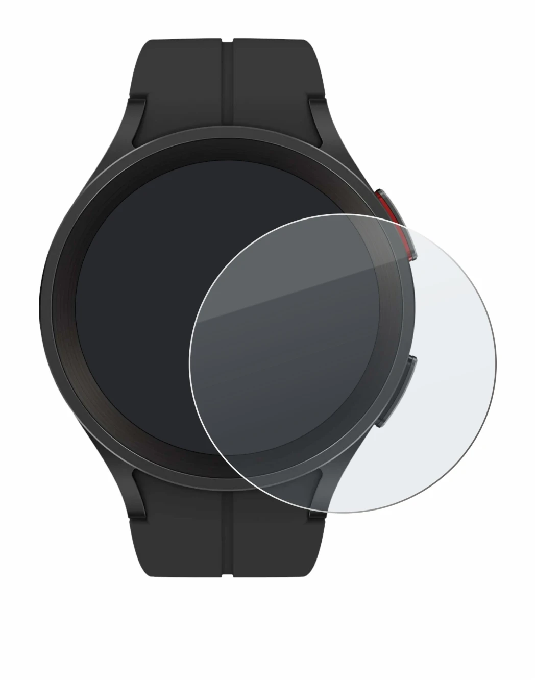 Image de l'appareil Samsung Galaxy Watch 5 Pro avec une grande variété de protections d'écran.