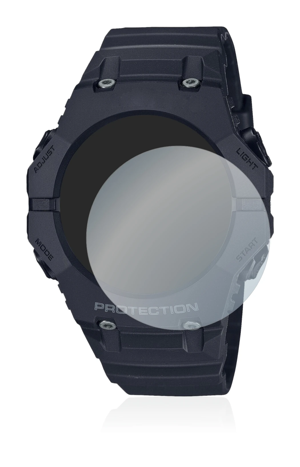Image de l'appareil Casio G-Shock GA-B001 avec une grande variété de protections d'écran.