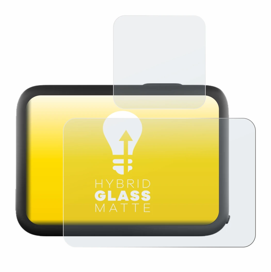 Image de l'appareil GoPro Hero 11 Black avec une grande variété de protections d'écran.