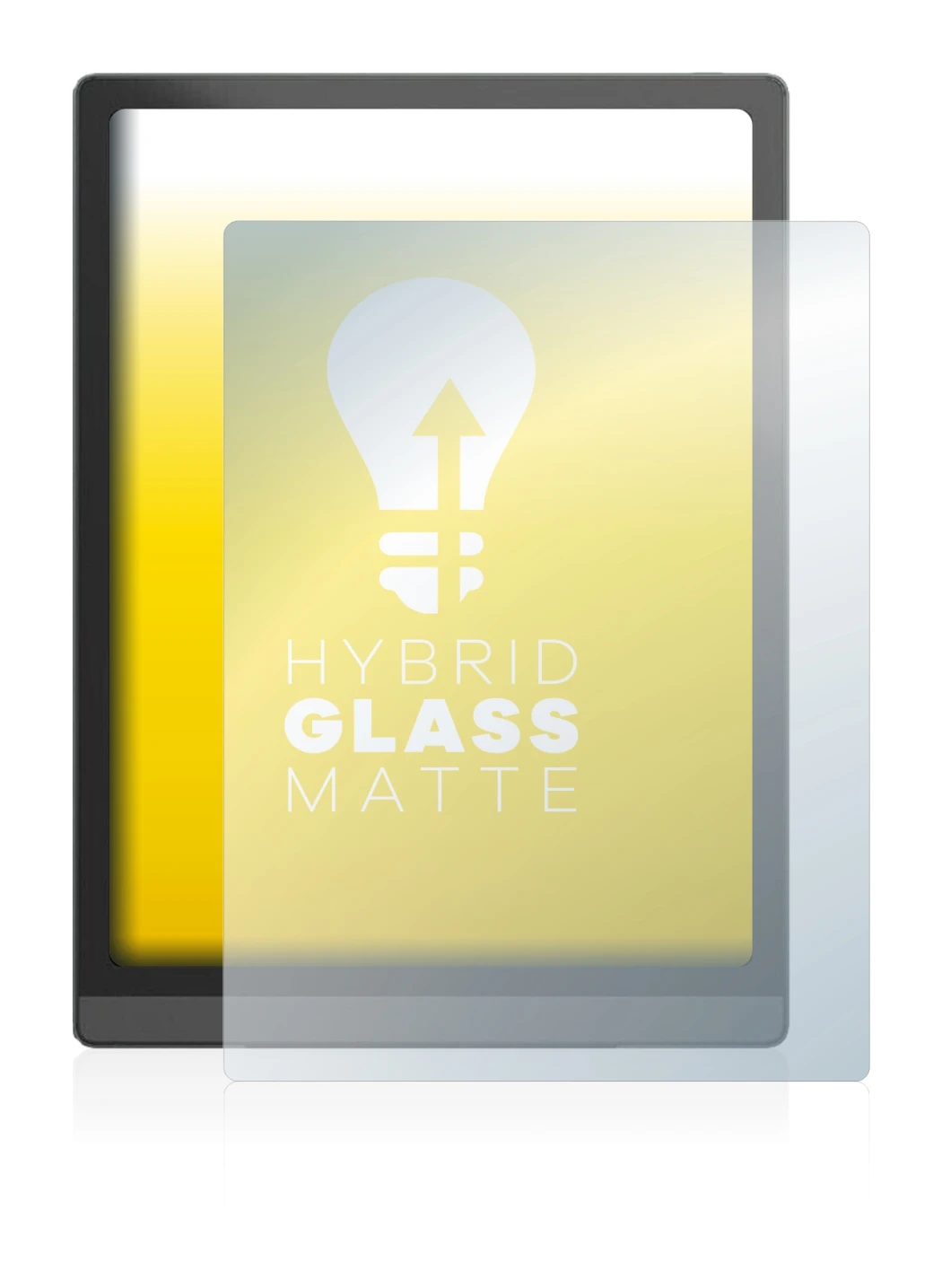 Image de l'appareil Boox Tab X avec une grande variété de protections d'écran.