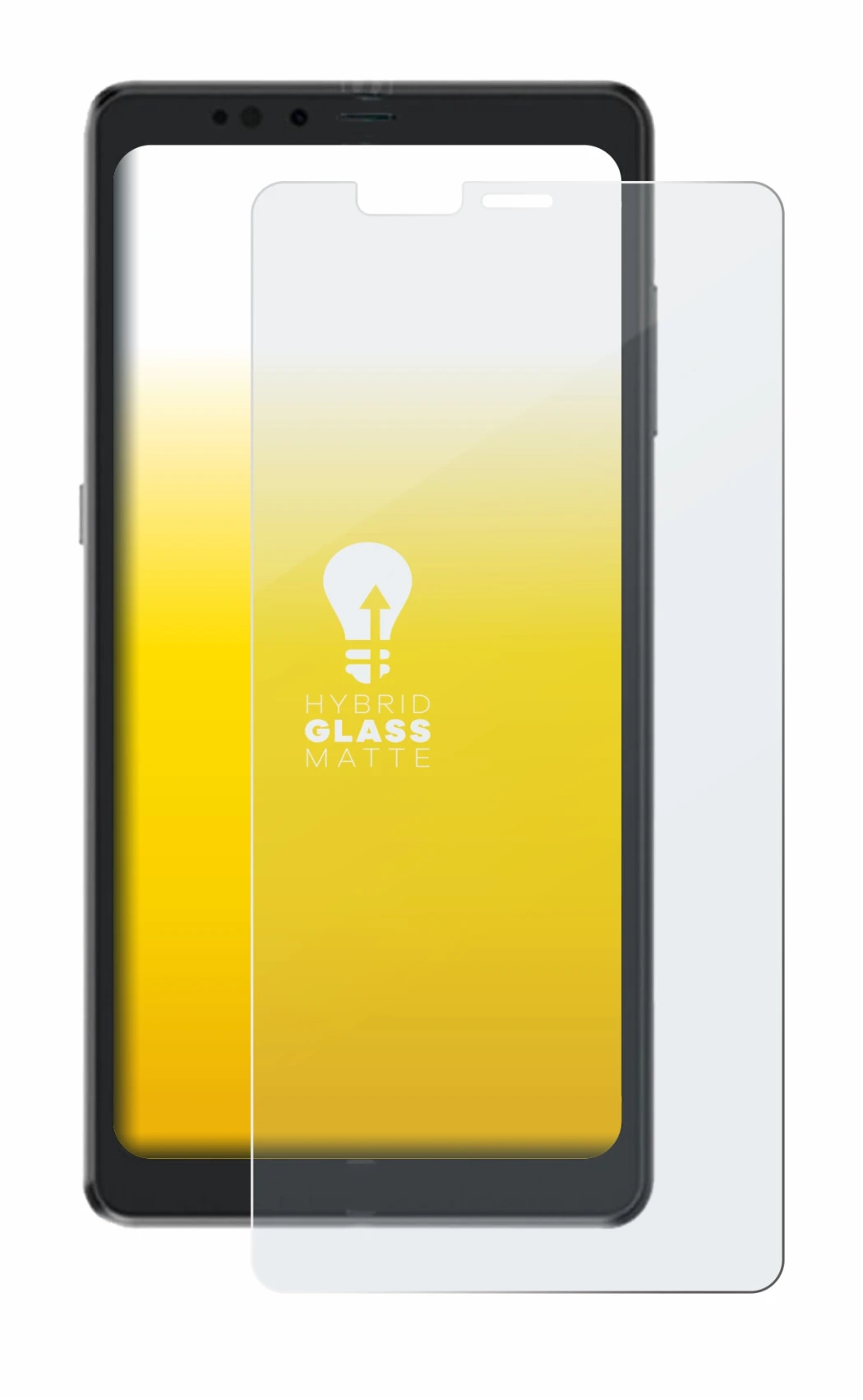 Image de l'appareil Hisense A9 avec une grande variété de protections d'écran.