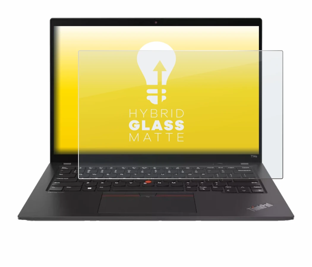 Image de l'appareil Lenovo ThinkPad T14s Gen 4 avec une grande variété de protections d'écran.