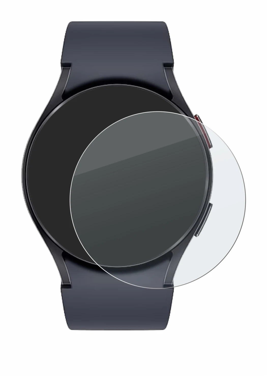 Image de l'appareil Samsung Galaxy Watch 6 (44 mm) avec une grande variété de protections d'écran.