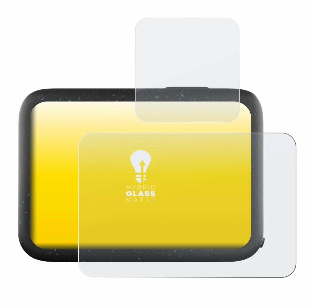 Image de l'appareil GoPro Hero 12 Black avec une grande variété de protections d'écran.