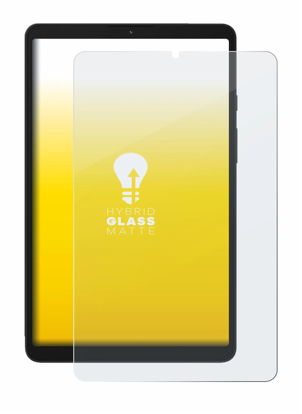 Image de l'appareil Samsung Galaxy Tab A9 LTE avec une grande variété de protections d'écran.