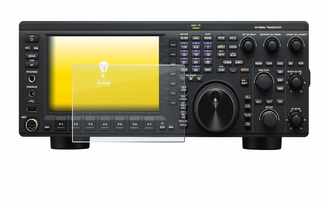 Image de l'appareil Kenwood TS-890S avec une grande variété de protections d'écran.