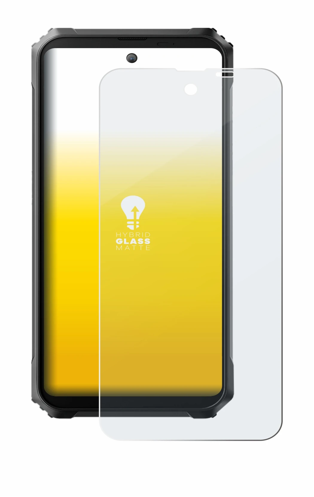 Image de l'appareil Blackview BL8000 5G avec une grande variété de protections d'écran.