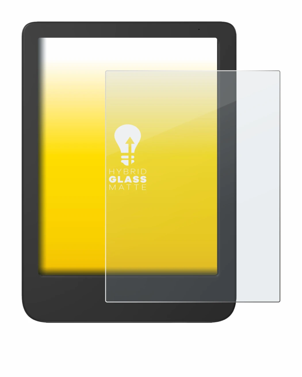 Image de l'appareil Tolino Shine 5 Color 2024 avec une grande variété de protections d'écran.