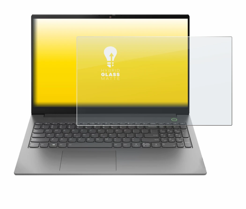 Image de l'appareil Lenovo ThinkBook 15 Gen 4 avec une grande variété de protections d'écran.