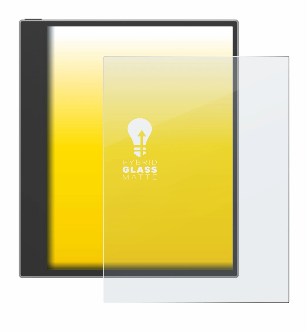 Image de l'appareil PocketBook InkPad Eo (2024) avec une grande variété de protections d'écran.