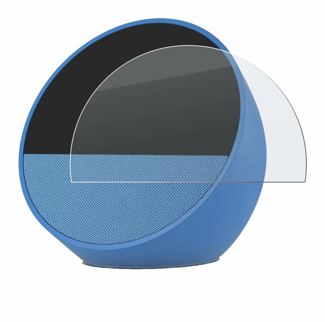 Image de l'appareil Amazon Echo Spot 2024 avec une grande variété de protections d'écran.