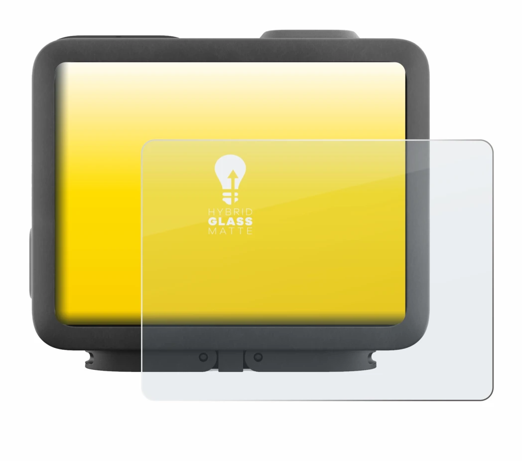 Image de l'appareil GoPro Hero 4k avec une grande variété de protections d'écran.