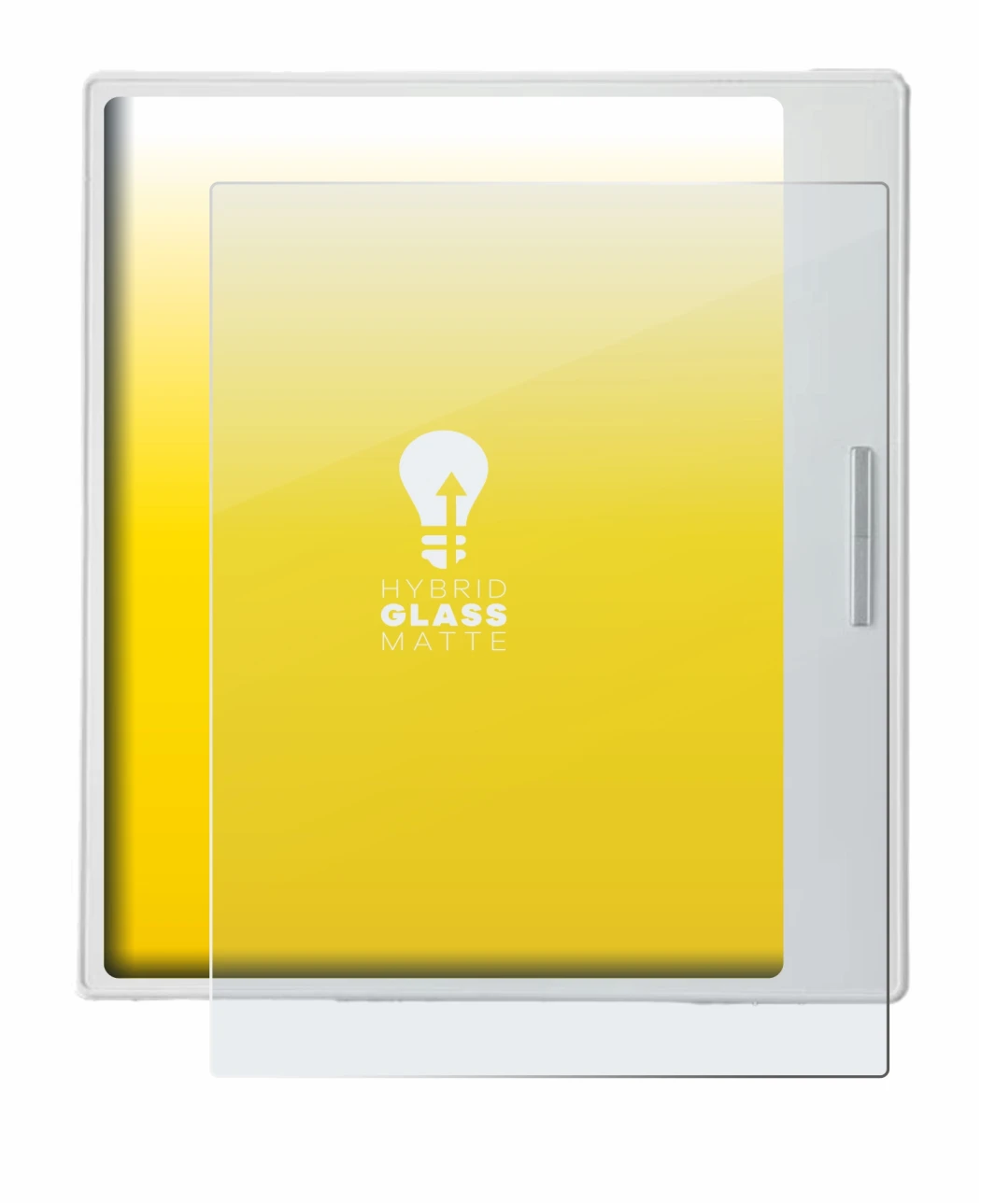 Image de l'appareil Boox Go Color 7 White Edition avec une grande variété de protections d'écran.