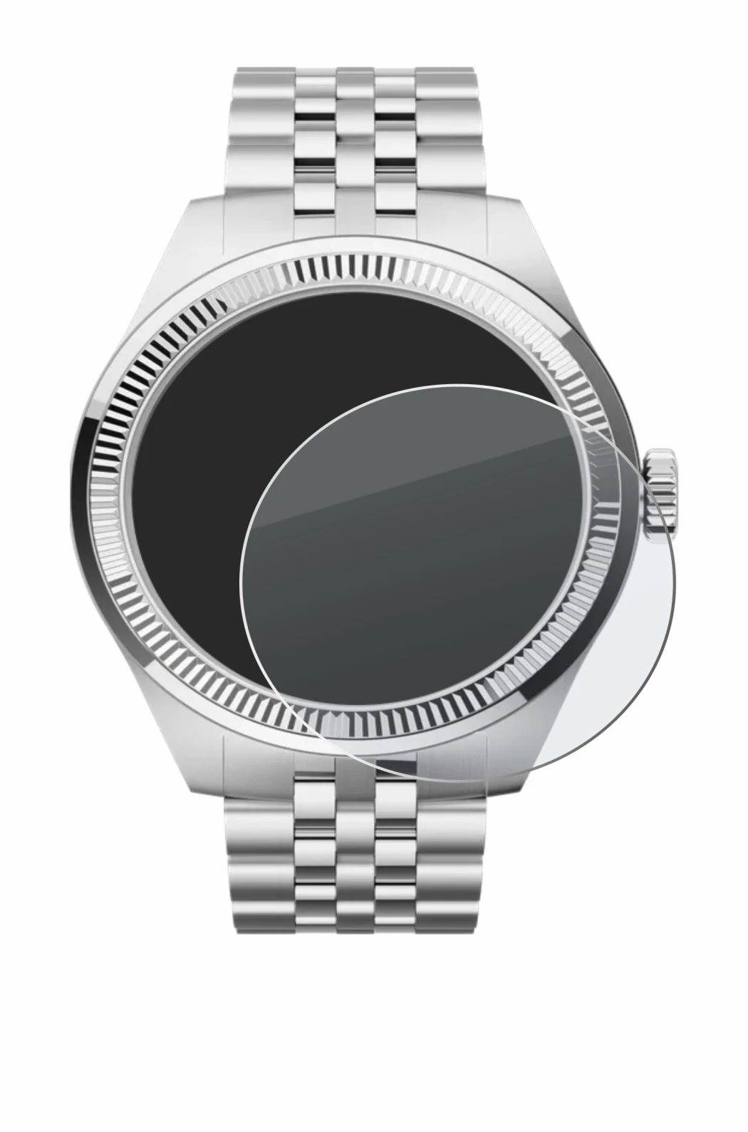 Image de l'appareil Withings ScanWatch Nova Brilliant (39 mm) avec une grande variété de protections d'écran.