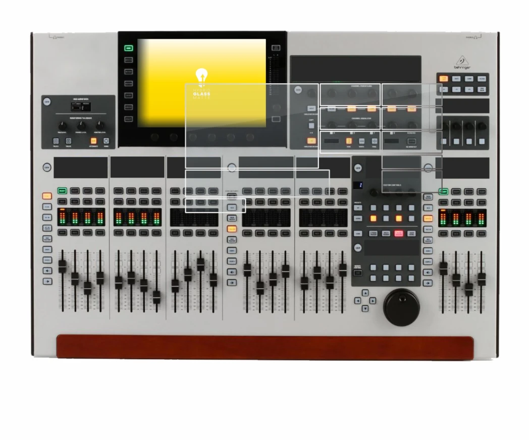 Image de l'appareil Behringer Wing (Ensemble composé de 11 feuilles) avec une grande variété de protections d'écran.