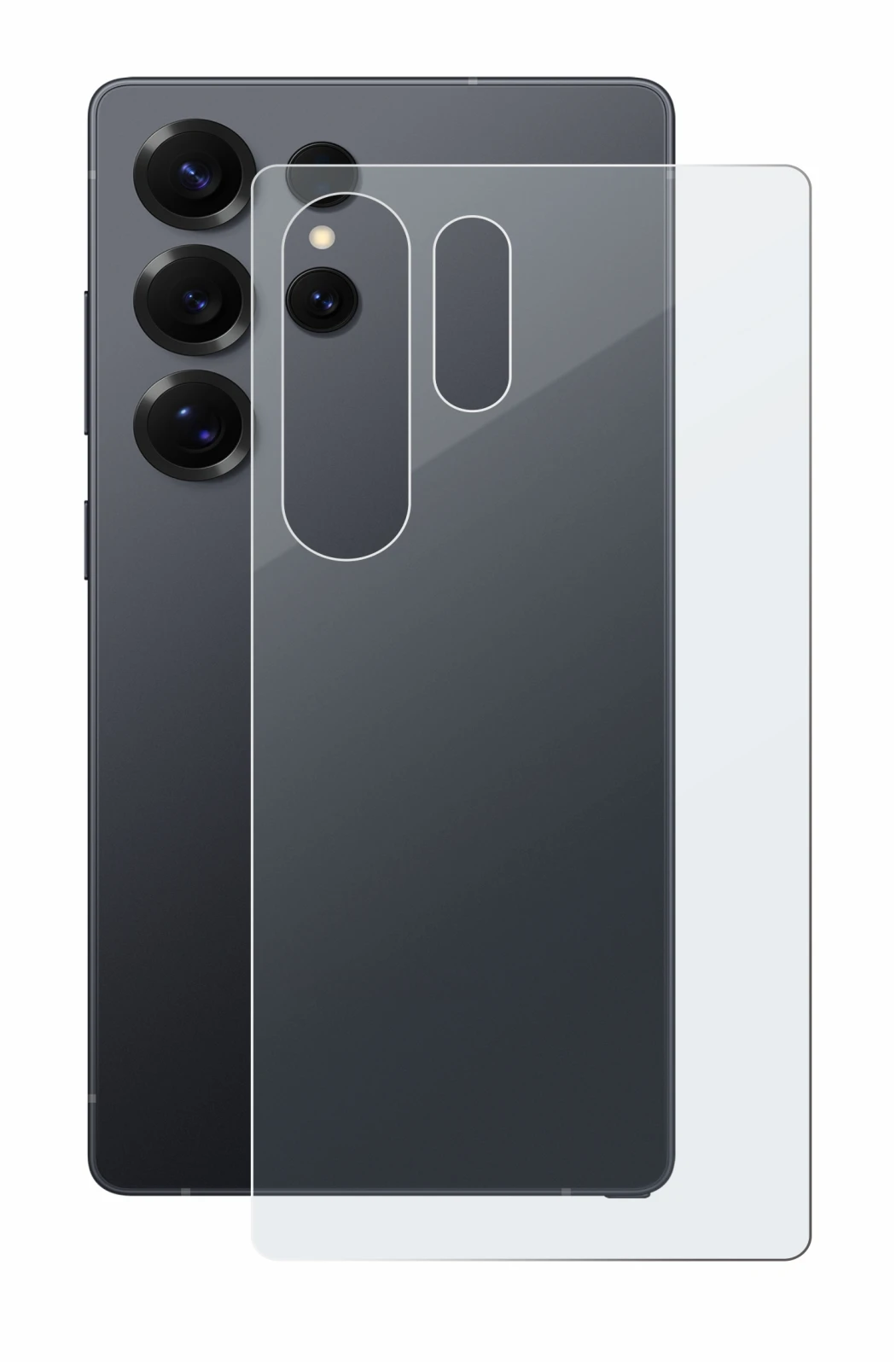 Image de l'appareil Samsung Galaxy S25 Ultra Enterprise Edition (Arrière) avec une grande variété de protections d'écran.