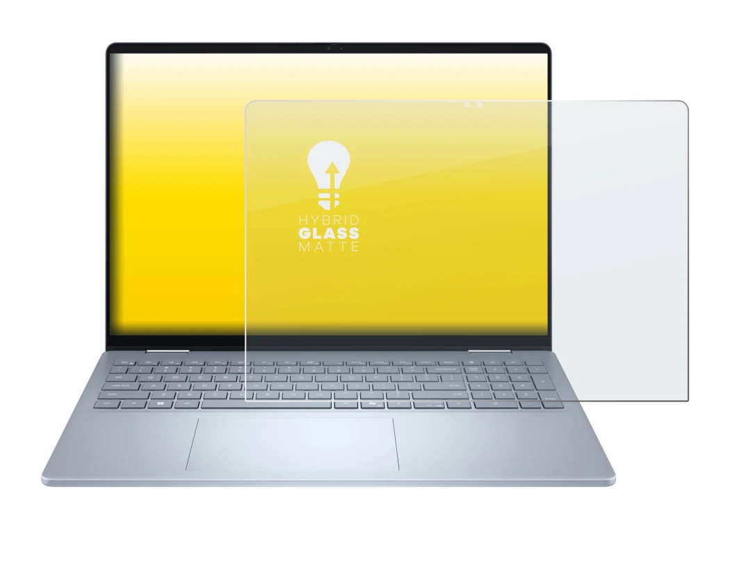 Image de l'appareil Dell 16 Plus-2-in-1 avec une grande variété de protections d'écran.