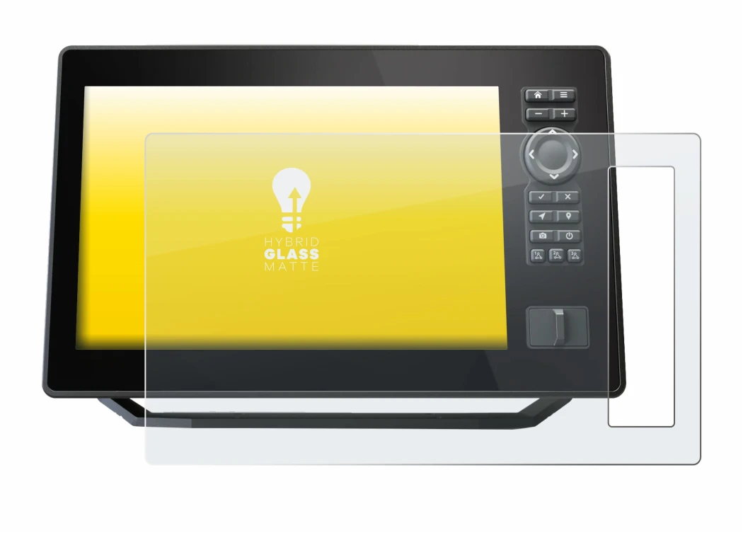 Image de l'appareil Humminbird Xplore 10 avec une grande variété de protections d'écran.