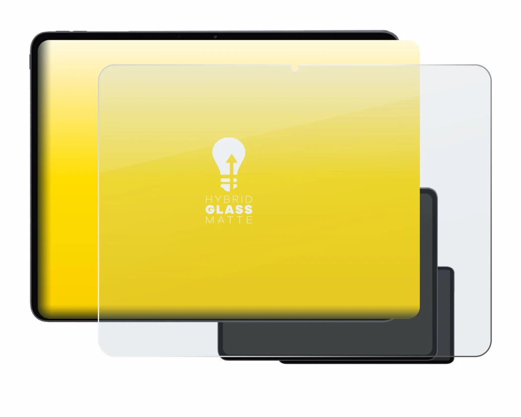 Image de l'appareil OnePlus Pad 3 avec une grande variété de protections d'écran.