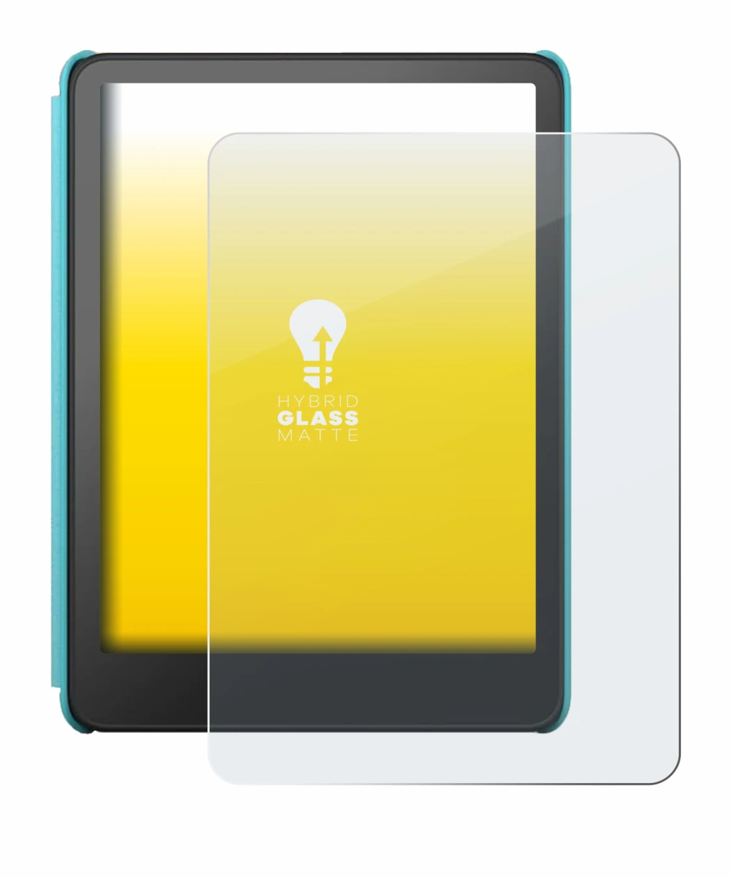 Image de l'appareil Amazon Kindle Colorsoft Kids avec une grande variété de protections d'écran.