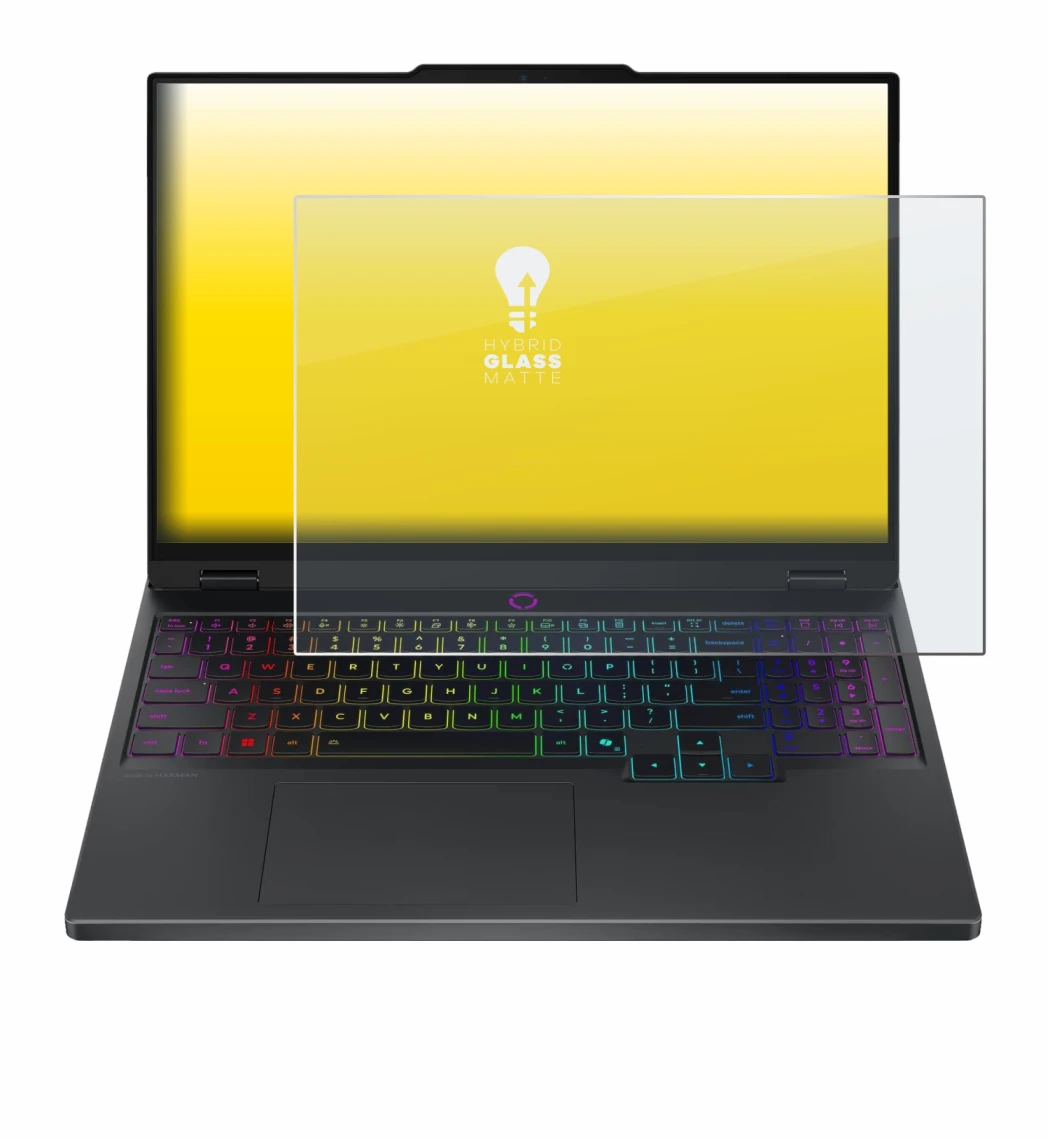 Image de l'appareil Lenovo Legion 5 15IRX10 83LY avec une grande variété de protections d'écran.