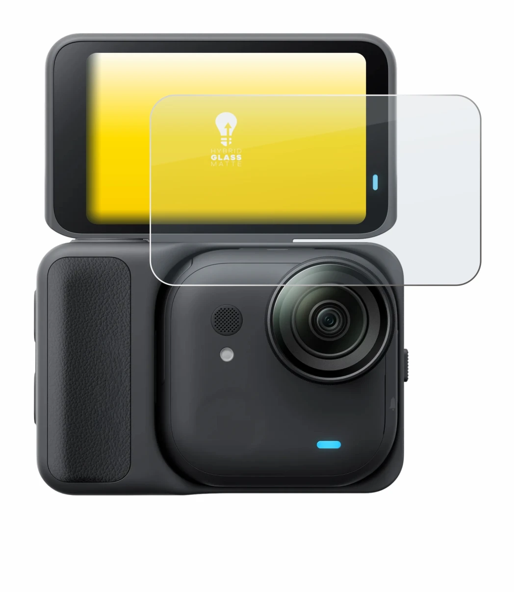 Image de l'appareil Insta360 Go Ultra avec une grande variété de protections d'écran.
