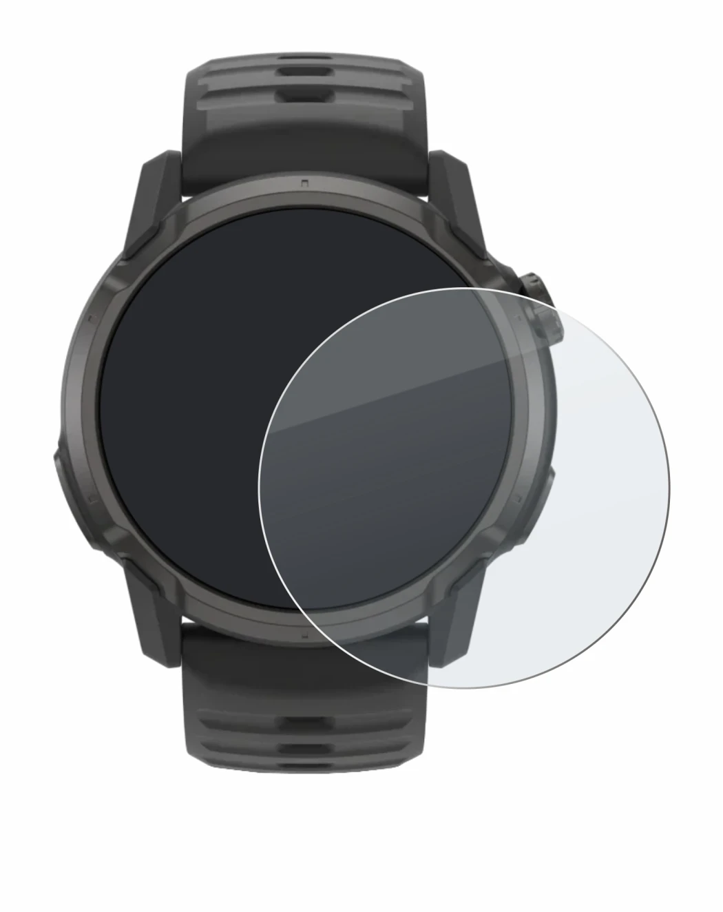 Image de l'appareil Coros Apex 4 (42 mm) avec une grande variété de protections d'écran.
